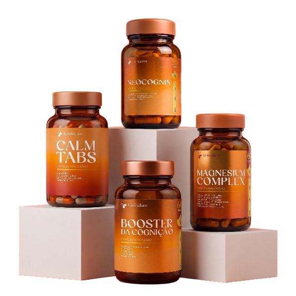 Família Magnésios — os quatro produtos da linha