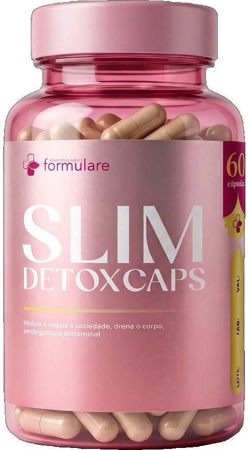 Slim Detox Caps Formulare, frasco com 60 cápsulas